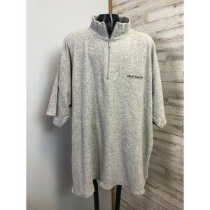 Ralph Lauren Polo Sport Men's Grey 1/4 Zip Pullover XL 100% Cotton Knit Shirt